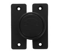 SEWACC Pestillo de Puerta Giratorio Instalación Estable y Resistente al Desgaste Negro de Aleación de Zinc para Seguridad de Puerta Corrediza en Dormitorios