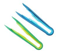 SEWACC Pinzas para Carne Domésticas y Creativas para Tartas, 2 Juegos de 6 Piezas, Plástico Pp, Diseño Mango Circular, Tamaño Múltiple, Seguras y Cómodas para Servir Alimentos