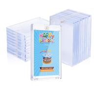 SEWACC Protectores de Tarjetas Duros de Ps para Cartas Coleccionables, Pack de 18 Unidades, Funda Transparente Fácil de Usar para Protección contra Daños