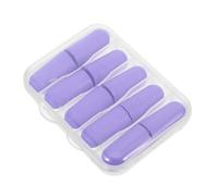 SEWOART 10 Piezas Tapones Oídos de Espuma Viscoelástica Morados, 10 Unidades Reutilizables con Estuche Portátil, Reducción de Ruido para Dormir, Estudiar, Trabajar y Conciertos