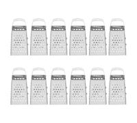 SEWOART 12 Piezas Mini Rallador de Queso y Verduras Color Plata de Acero Inoxidable con Diseño Compacto para Uso en Cocina y Espacios Pequeños