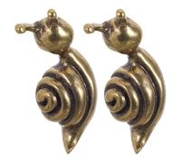 SEWOART 2 Piezas Tiradores de Armario Forma de Caracol en Latón Vintage para Cajones y Zapateros Agarre Cómodo E Instalación Sencilla