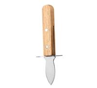SEWOART Abre Ostras Acero Inoxidable con Mango de Madera Abre Mariscos para Ostras Vieiras y Almejas Herramienta de Cocina para Uso Doméstico
