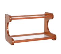 SEWOART Estantería de Escritorio de 2 Niveles en Madera y Acrílico | Organizador Multifuncional, Montaje Rápido, para Oficina, Dormitorio y Cocina, Líneas Limpias