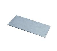 SEZAM Placa de hierro fundido para horno sin agujero, 40 x 24 cm, placa de carbón para chimenea, hierro fundido gris