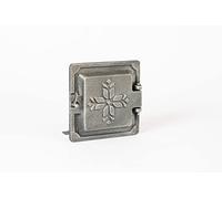 SEZAM Puerta de revisión para estufas de hierro fundido, 14,6 x 4,5 x 14,6 cm, puerta de chimenea, puerta de desalojamiento, para hornos, hornos y chimeneas (plata antigua)