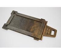 Sezam, Regulación del aire de hierro fundido, regulación de la corriente de humo, acelerador, cierre de campana de humo, regulación de temperatura para el horno, SZ006, 29 x 18 x 1,8 cm (cobre)