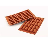 SF129 Molde de Silicona, 30 cavidades con Forma de buche, Color Terracota