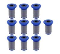 SG Store 10 piezas de 50 mallas de filtros de malla para aspersores azules con tapa, filtros de malla de sombrero de copa para mochila, aspersor PTO, máquinas de marcado de líneas