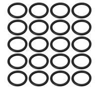 SG Store 100pcs Juntas Tóricas Caucho Nitrilo 8 Mm Diámetro Exterior 6 Mm Diámetro Interior 1 Mm Ancho Juntas Sellado Métricas Arandelas Goma Espaciador Manguera Grifo Plomería Automotriz