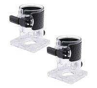 SG Store 2 Piezas Base de Enrutador para Recortadora Carpintería para Diámetro Interior 65mm Compatible con Makita Enrutador Cubierta Protectora Transparente para Máquina Corte Accesorios Protección
