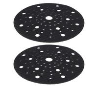 SG Store 2 Protectores Almohadillas Respaldo para Lijadora 6 Pulgadas Almohadilla Protectora de Esponja Autoadhesiva 80 Orificios Compatible con Bosch Compatible con Gex 150 Negro 150mm