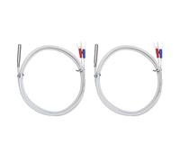 SG Store 2 Sondas de Temperatura PT100 de Termopar de Cable K Rango de 0 A 800 °C para Laboratorios de Monitorización de Procesos Industriales