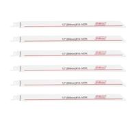 SG Store 6X Hojas de Sierra de Sable Alternativa Bimetálicas S1222VF de 300 Mm Compatibles con Bosch Y Compatibles con Dewalt para Madera Y Metal