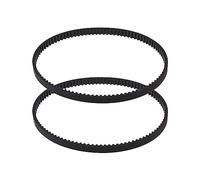 SG Store - Correa de goma compatible con Makita 9910 9911 con lijadora de correa de repuesto en hebilla cerrada, 6 mm, ancho 300 mm, circunferencia 3 mm, sin dientes, negro 300-3M-6