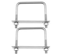 SG Store - Pernos en U M10, 100 mm, acero inoxidable, 304, tuercas y placas