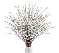 Sggvecsy Ramo de Flores Artificiales de jazmín de 29.5 Pulgadas de Largo, Plantas de jazmín sintético, Ramas secas para Boda, hogar, Fiesta, Oficina, Hotel, Restaurante, Cocina, decoración (Blanco)