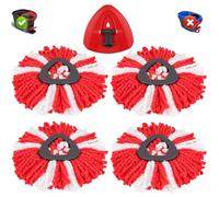 Sgizoku 5 Cabezales de Repuesto para fregona Vi-ledar Turbo Smart Mop Mop para Turbo Spin EasyWring y Clean Turbo