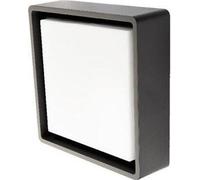 SGL Lámpara de pared modelo FRAME SQUARE, IP65, 605261, 500-662 lúmenes, 3000K, regulable, IK10, 240x240 mm, color grafito