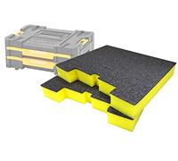 Shadow Foam Easy Peel - Inserto de cajón TSTAK/ProStack [Paquete doble amarillo de 50 mm) Espuma personalizable para sistemas modulares DeWalt/Stanley, ideal para organizadores Lean, 5S, Kaizen