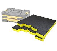 Shadow Foam TSTAK/ProStack - Insertos para cajones (2 unidades, 30 mm, color amarillo, para cajones DeWalt TSTAK y Stanley Prostack), fantástico para herramientas manuales, herramientas eléctricas y