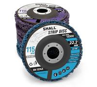 SHALL 6 Piezas Discos de desbaste, 115 mm Discos de Limpieza para, Adecuado para amoladoras angulares con un diámetro interior de 22,2 mm (7/8 pulgadas), utilizado para eliminar óxido.