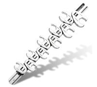 Shall Juego de llaves para tuercas abocinadas de 3/8", kit de 10 herramientas métricas Crowfoot para extracción de tuercas, 10-19 mm, organizador con clip