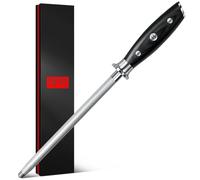 SHAN ZU Afilador de Acero Sacapuntas y Cuchillos Afilador de Cuchillos de Cocina Cuchilla de Afilado Rod 20CM