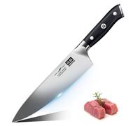 SHAN ZU: Cuchillos de cocina profesionales, cuchillos de chef de 20 cm, fabricados en acero inoxidable alemán