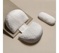 SHANNA Almohada Embarazada Dormir, Sleep Confort Almohada, Almohada de Lactancia Corporal, Almohada Apoyo y Cuerpo Completo para Eembarazo con Funda de Extraíble Lavables (Blanco & Pequeño)