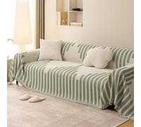SHANNA Fundas Sofa Cubre Sofas Universal, Chenilla con Doble Cara Fundas para Sofas 4 Plazas, Protector de Muebles para Perros, Antideslizante Antimanchas Protector Fundas de Sofa