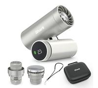 Shark ChillPill Ventilador de alta velocidad de uso personal 3 en 1, sistema de niebla ultrafina e InstaChill, incluye 3 accesorios de refrigeración, diseño apto para viajar, Blanco nube FA021EU