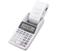 Sharp Calculadora de sobremesa EL-1611 V – impresora, LCD 12 dígitos, rollo de papel pequeño, blanca