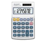 Sharp EL-250S Bolsillo - Calculadora (Bolsillo, Calculadora básica, 8 dígitos, Solar, Plata)