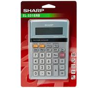 Sharp EL-331ERB - Calculadora (Escritorio, Básico, Plata, Batería/Solar, 10,2 cm, 14,8 cm)