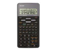 Sharp Calculadora científica EL-531TH – entrada D.A.L., funciona con pilas, color plateado