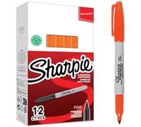 Sharpie 2025037 - Rotuladores permanentes, punta fina, caja de 12, color lima