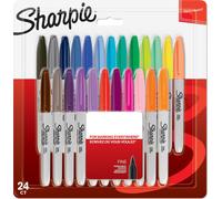 Sharpie 2065405, paquete de 24, rotuladores permanentes Sharpie, modelo F, 24 colores
