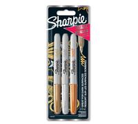 SHARPIE BLISTER 3 ROTULADOR SHARPIE PERMANENTE PUNTA FINA METALIZAD SHARPIE METALLIC 1x7x19 Cms.