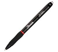 Sharpie Bolígrafo S-Gel Punta Media 0.7 mm Tinta Gel Roja Antimanchas (Set de 12) (Set de 12)