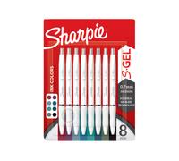 SHARPIE BOLIGRAFO SHARPIE S GEL BLISTER 8 COLORES SURTIDOS SHARPIE GEL 20x15x11 Cms.