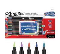 Sharpie – Bolígrafos Creative Marker – Pintura acrílica tonos tierra, punta de pincel