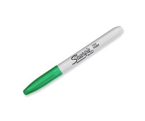Sharpie fine point marcador permanente punta fina verde 12 pieza(s)