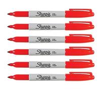 Sharpie Marcador rojo (paquete de 6)