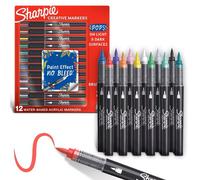 Sharpie Rotuladores acrílicos Colores surtidos punta pincel base agua 12 unidades