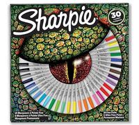 Sharpie paquete regalo rotuladores permanentes, surtido de colores exclusivo, punta fina y ultrafina, juego de 30 marcadores