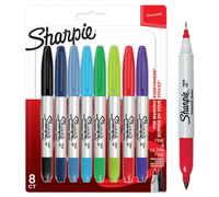 Sharpie rotulador permanente de doble punta puntas fina y ultrafina colores