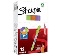Sharpie rotulador permanente verde morado naranja (12 unidades)