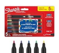 Sharpie Rotuladores acrílicos creativos - punta fina, base agua - 5 unidades, colores surtidos