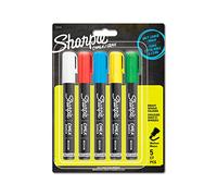 Sharpie Rotuladores de tiza Rotuladores de tiza de borrado en húmedo | Colores variados | 5 unidades